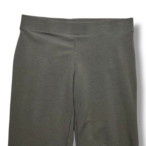 Pure Jill Slim Leg Pants Womens‎ Large Green Pull On Mid Rise Pima - Picture 2 of 10